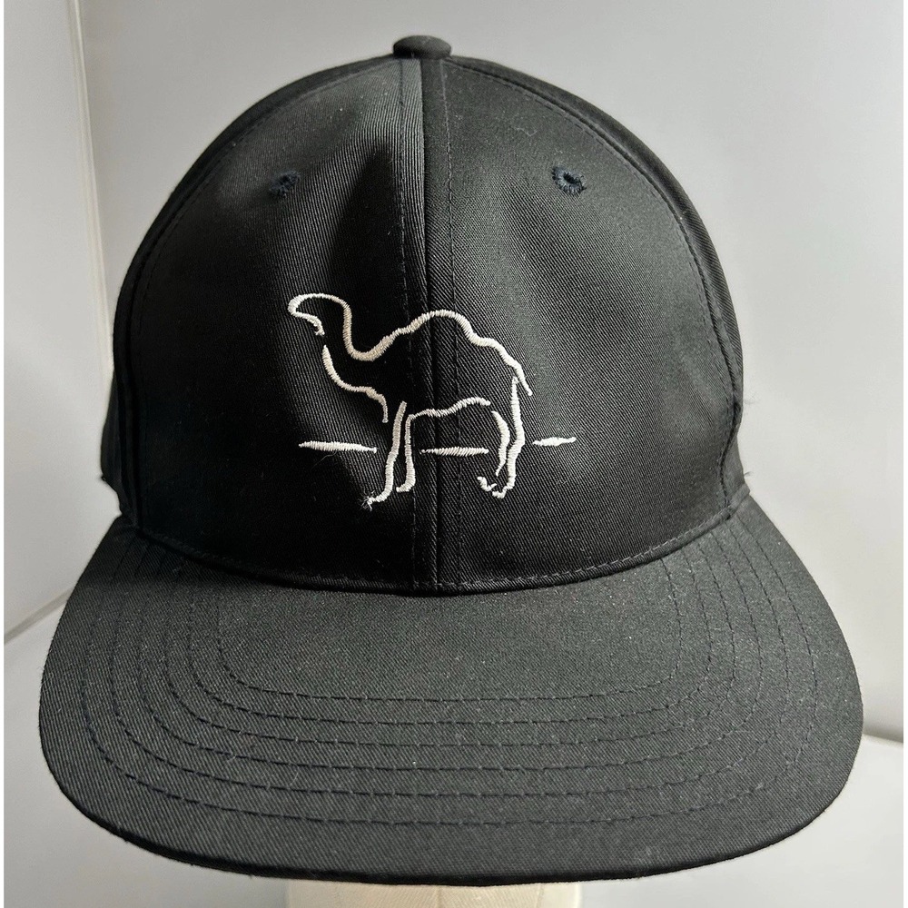 Vintage Camel Cigarettes Snapback Hat Joe Camel Logo Black Embroidered Cap RJRTC